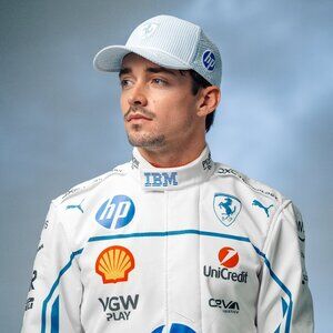 Puma for Scuderia Ferrari HP 2025 Special Edition Leclerc baseball cap in hand